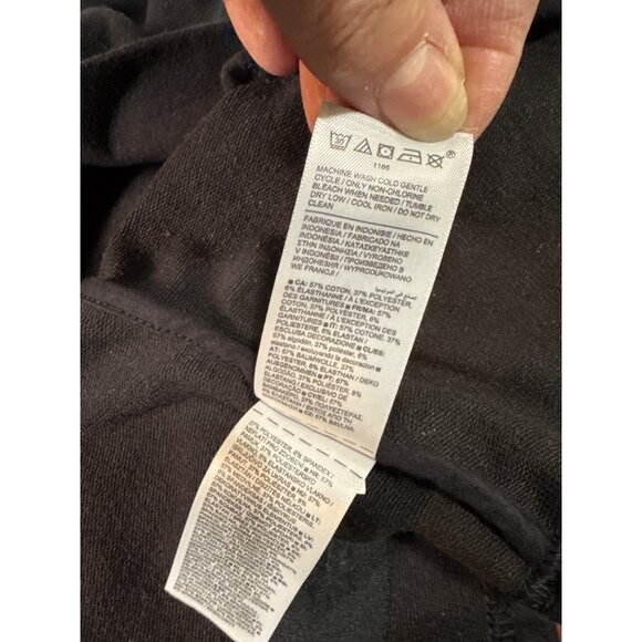 Athleta Retroterry Wrap Sweatshirt Womens Black Wrap Cardigan S Athletic Workout - Picture 12 of 12